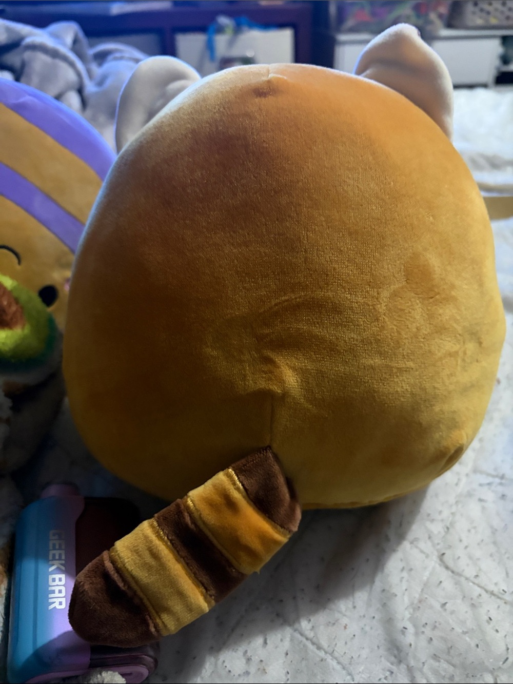 Squishmallows Orange and Brown Plush Small Pet Toy - Picture 2 of 2